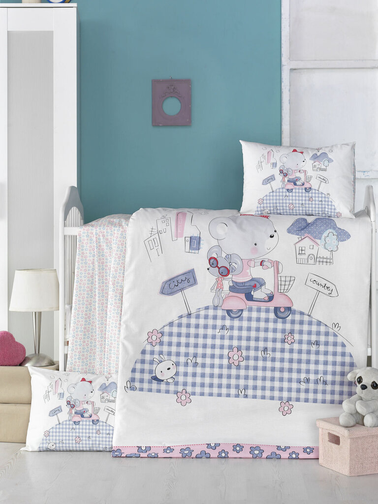 Laste voodipesukomplekt Tüdruk, 100x150, 4-osaline hind ja info | Laste voodipesu | hansapost.ee