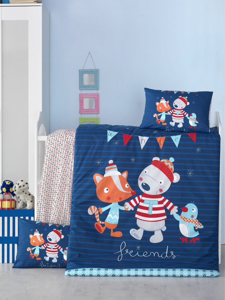 Laste voodipesukomplekt Rebane, 100x150 cm, 4-osaline hind ja info | Laste voodipesu | hansapost.ee