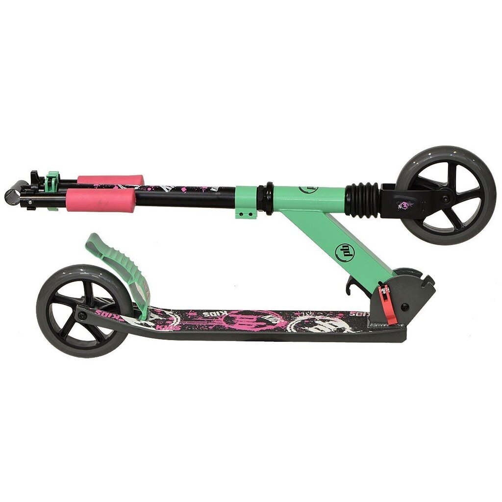 Tõukeratas PB Kid Girl 145 mm, roosa-roheline hind ja info | Tõukerattad | hansapost.ee