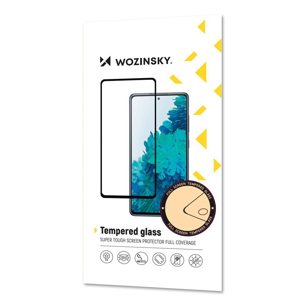 Wozinsky Tempered Glass Full Glue Super Tough Screen Protector Full Coveraged with Frame Case Friendly for Samsung Galaxy A22 5G black цена и информация | Ekraani kaitseklaasid ja kaitsekiled | hansapost.ee