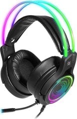 Headphones with microphone DEFENDER COSMO PRO 7.1 USB black, RGB lights цена и информация | Наушники | hansapost.ee