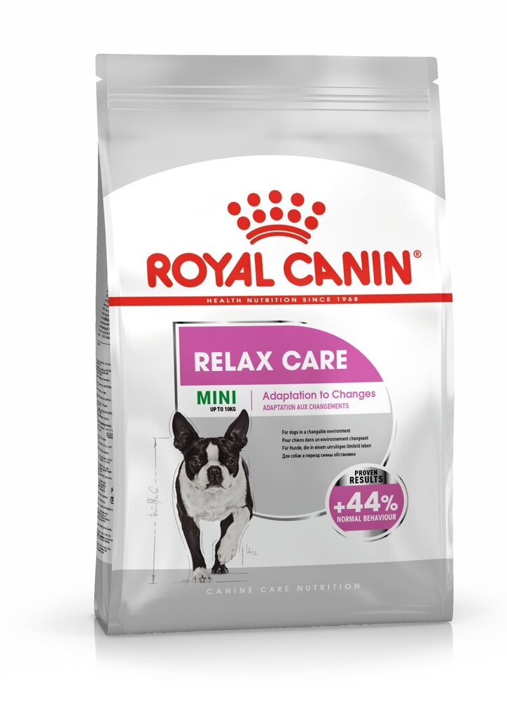 Royal Canin stressirohketele koertele Mini Relax Care, 8 kg hind ja info | Koerte kuivtoit ja krõbinad | hansapost.ee