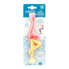 Детская зубная щетка Dr. Brown's Фламинго цена и информация | Dr. Brown's Духи, косметика | hansapost.ee