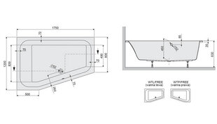 Vann Sanplast FreeLine WTL/FREE, 120cm цена и информация | Ванны | hansapost.ee