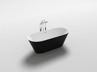 Akrüülvann Mexen Flavia, black/white, 170x80 cm hind ja info | Vannid | hansapost.ee