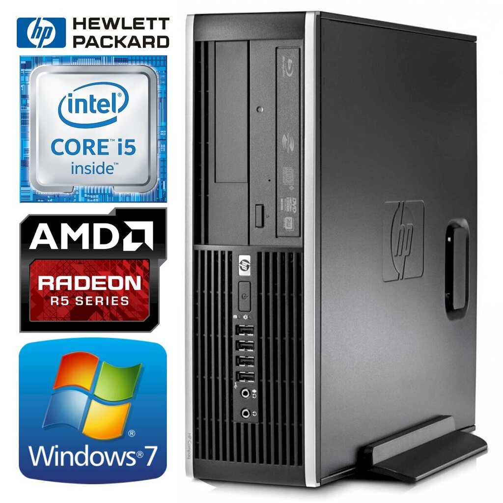 HP 8100 Elite SFF i5-650 8GB 960SSD+1TB R5-340 2GB DVD WIN7Pro [refurbished] hind ja info | Lauaarvutid | hansapost.ee