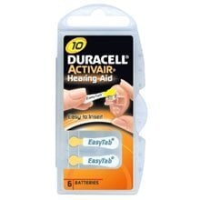 Батарейки Duracell Hearing (A10) блистерная упаковка, 6 шт. цена и информация | Duracell Сантехника, ремонт, вентиляция | hansapost.ee