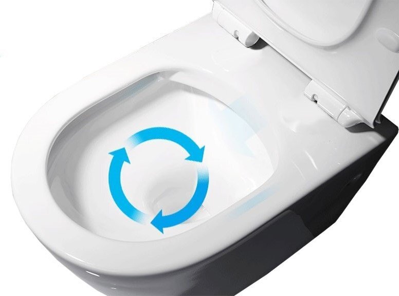 WC-pott REA Carlo Rimless mini aeglaselt sulguva kaanega цена и информация | WС-potid | hansapost.ee