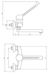 Deante seinapealne valamusegisti Joko BOJ_050C, Chrome hind ja info | Vannitoa segistid | hansapost.ee