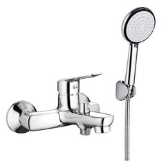 Deante vannitoasegisti koos dušikomplektiga Boro, Chrome hind ja info | Vannitoa segistid | hansapost.ee