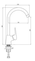 Köögisegisti Deante Boro BMO_062M, Chrome hind ja info | Köögisegistid | hansapost.ee