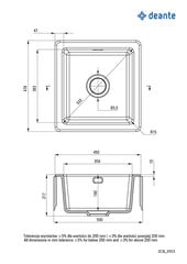 Köögivalamu Deante Sabor ZCB_3103, Gray цена и информация | Раковины на кухню | hansapost.ee