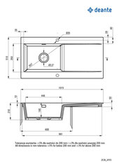 Köögivalamu Deante Sabor ZCB_6113, White price and information | Kitchen sinks | hansapost.ee