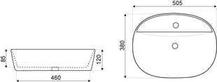 Valamu Kerra KR-860 GR hind ja info | Vannitoa valamud, kraanikausid | hansapost.ee