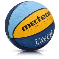 Korvpallipall Meteor LAYUP #4 sinine/kollane/roheline hind ja info | Meteor Korvpall | hansapost.ee