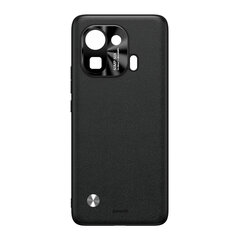 Kaitseümbris Baseus Alloy Leather telefonile Xiaomi Mi 11 pro, must hind ja info | Telefonide kaitsekaaned ja -ümbrised | hansapost.ee