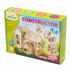 Puidust konstruktor Igroteco IG0323, Suvila 4in1, 206 osa. price and information | Blocks and constructors | hansapost.ee