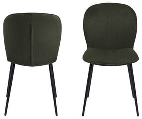 Комплект из 2-х стульев Actoa Evelyn, зеленый цена и информация | Стулья для кухни и столовой | hansapost.ee