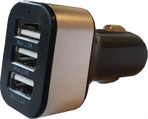 Автомобильное зарядное устройство Technisat (3xUSB), черный/серебристый цвет цена и информация | Зарядные устройства для телефонов | hansapost.ee