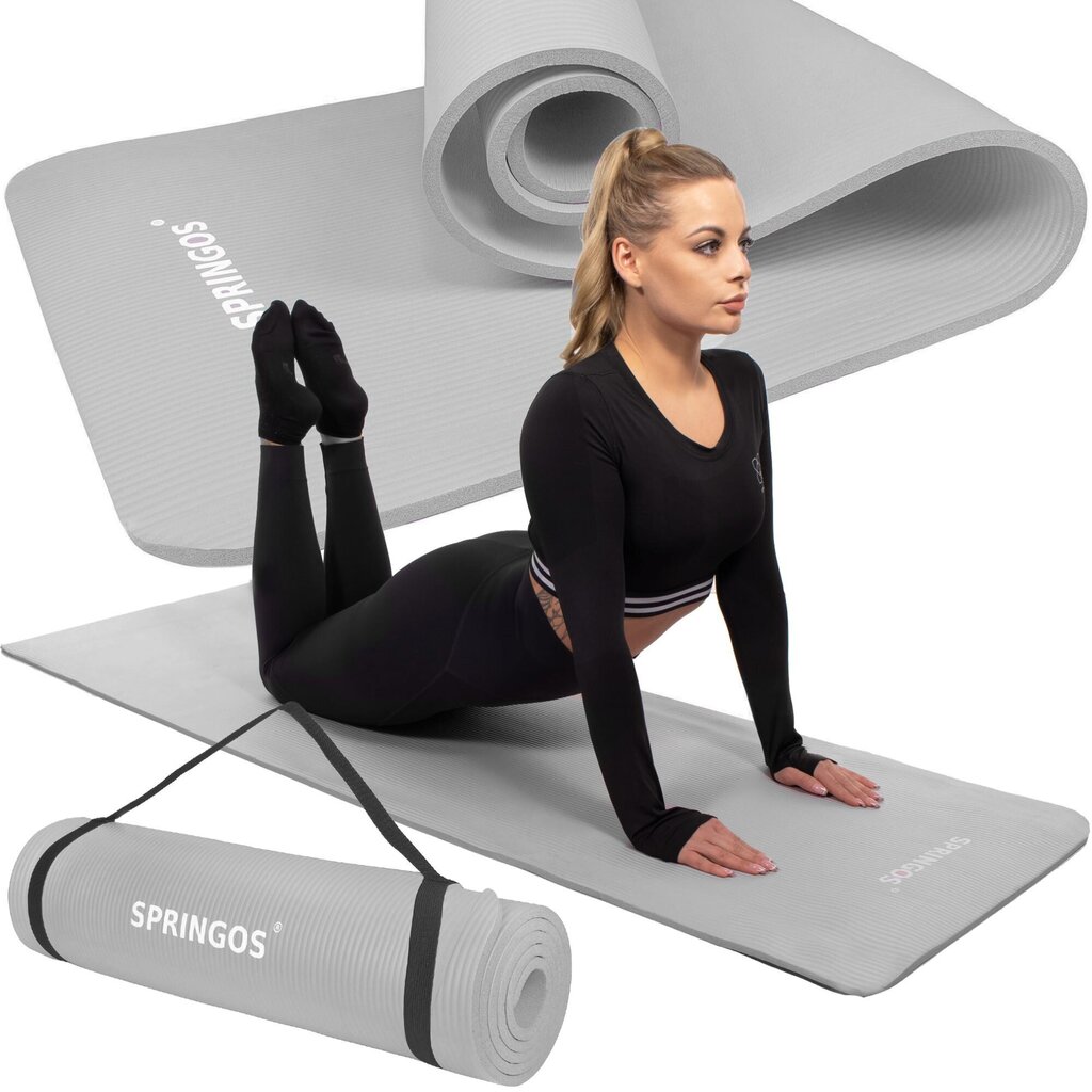 Joogamatt Springos YG0041 183 cm цена и информация | Joogamatid | hansapost.ee