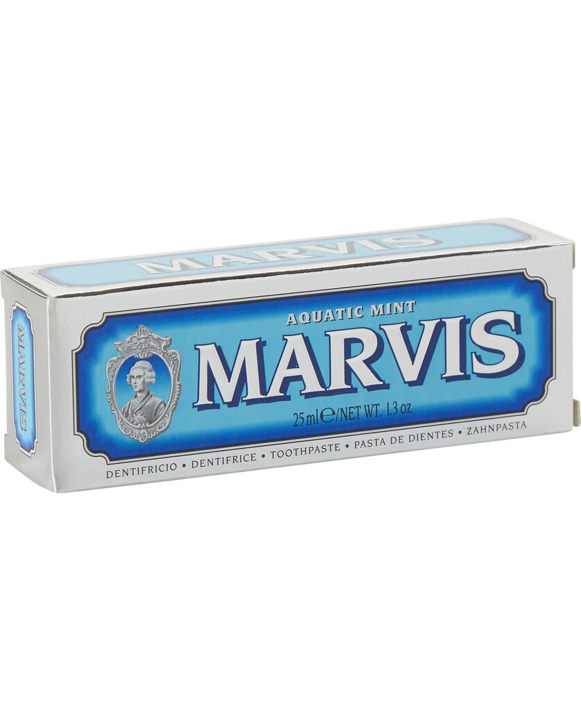 Värske meremaitseline hambapasta Marvis Aquatic Mint 25 ml цена и информация | Hambaharjad, hampapastad ja suuloputusvedelikud | hansapost.ee