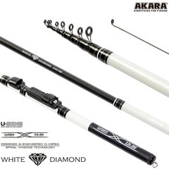 Спиннинг телескопический Akara White Diamond MF TX-30 180 см цена и информация | Удочки, подставки и держатели | hansapost.ee