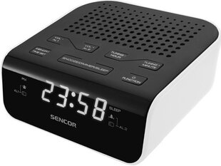 Часы с радио Sencor SRC 136 WH цена и информация | Радиоприемники и будильники | hansapost.ee