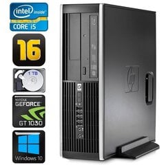 HP 8100 Elite SFF i5-750 16GB 1TB GT1030 2GB DVD WIN10 цена и информация | Стационарные компьютеры | hansapost.ee