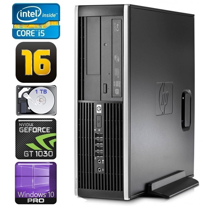 HP 8100 Elite SFF i5-750 16GB 1TB GT1030 2GB DVD WIN10Pro цена и информация | Lauaarvutid | hansapost.ee