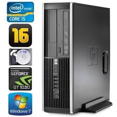 HP 8100 Elite SFF i5-750 16 ГБ 1 ТБ GT1030 2 ГБ DVD WIN7Pro цена и информация | Стационарные компьютеры | hansapost.ee
