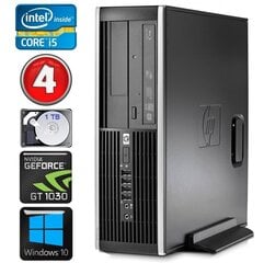 HP 8100 Elite SFF i5-750 4GB 1TB GT1030 2GB DVD WIN10 цена и информация | Стационарные компьютеры | hansapost.ee