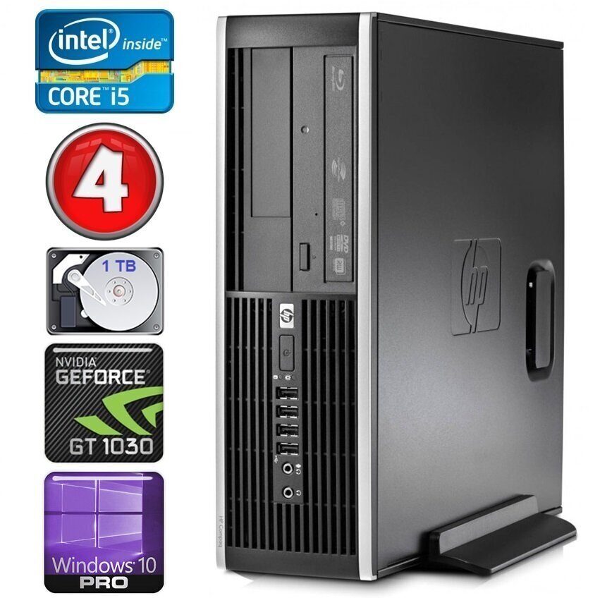 HP 8100 Elite SFF i5-750 4GB 1TB GT1030 2GB DVD WIN10Pro hind ja info | Lauaarvutid | hansapost.ee