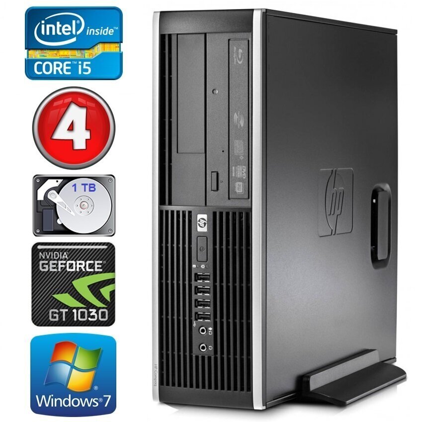 HP 8100 Elite SFF i5-750 4GB 1TB GT1030 2GB DVD WIN7Pro цена и информация | Lauaarvutid | hansapost.ee