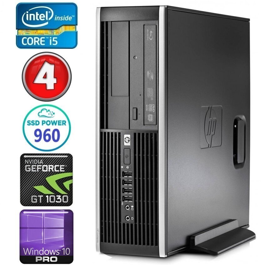 HP 8100 Elite SFF i5-750 4GB 960SSD GT1030 2GB DVD WIN10Pro hind ja info | Lauaarvutid | hansapost.ee