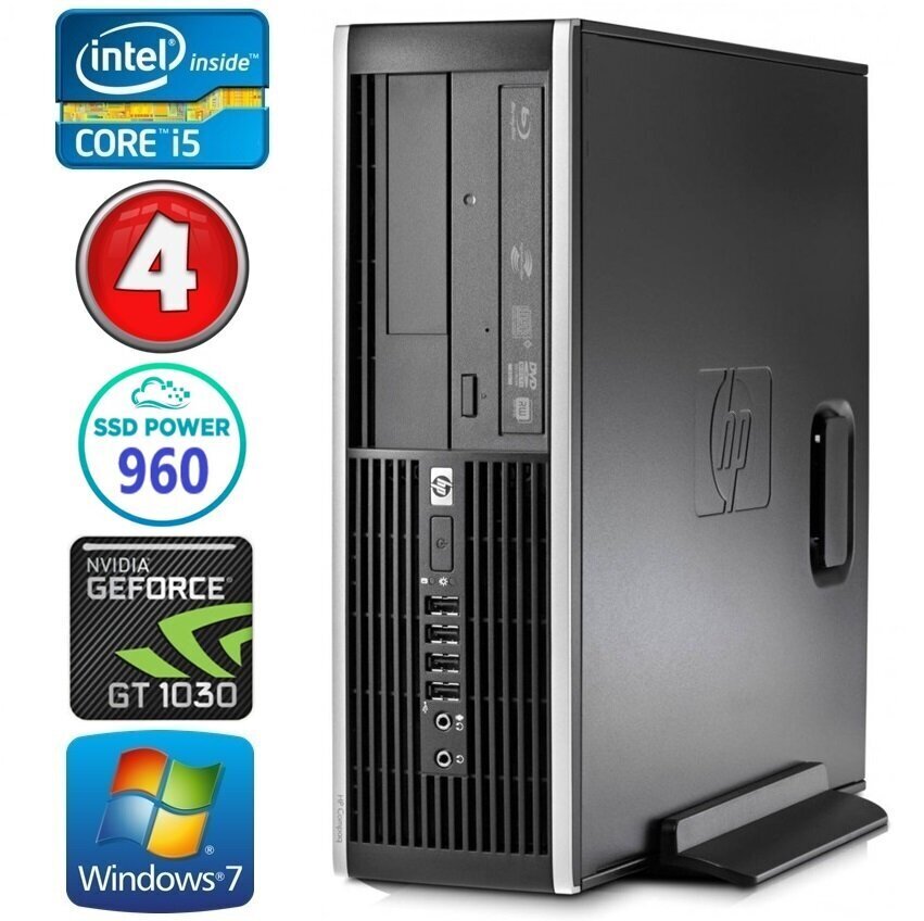 HP 8100 Elite SFF i5-750 4GB 960SSD GT1030 2GB DVD WIN7Pro цена и информация | Lauaarvutid | hansapost.ee