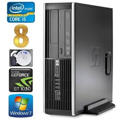 HP 8100 Elite SFF i5-750 8GB 1TB GT1030 2GB DVD WIN7Pro hind ja info | Lauaarvutid | hansapost.ee