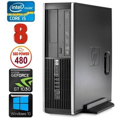 HP 8100 Elite SFF i5-750 8GB 480SSD GT1030 2GB DVD WIN10 цена и информация | Стационарные компьютеры | hansapost.ee