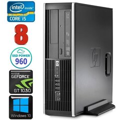 HP 8100 Elite SFF i5-750 8GB 960SSD GT1030 2GB DVD WIN10 цена и информация | Стационарные компьютеры | hansapost.ee