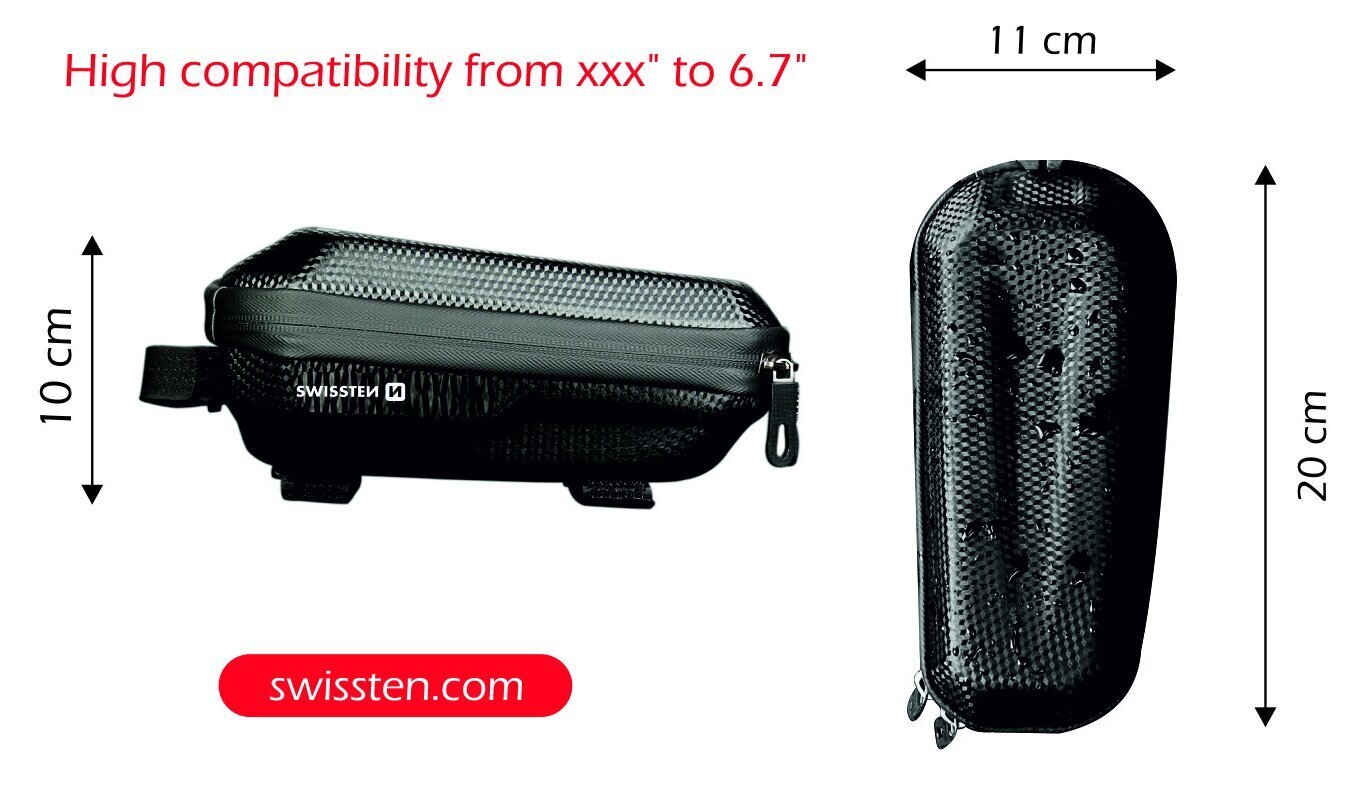 Swissten Waterproof Bike holder / bag For 4.2 - 6.7 inches Mobile phones hind ja info | Telefonihoidjad | hansapost.ee