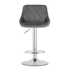 Барный полубарный стул Kast, гобелен, серый/серебристый цвет цена и информация | Стулья для кухни и столовой | hansapost.ee