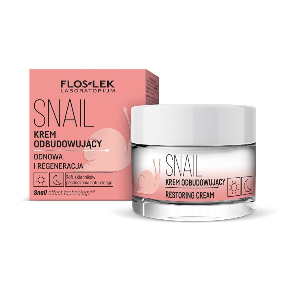 Taastav näokreem Floslek Snail 50 ml цена и информация | Näokreemid | hansapost.ee