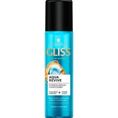 Спрей-кондиционер для нормальных и сухих волос Gliss Aqua Revive Express Repair 200 мл цена и информация | Бальзамы | hansapost.ee