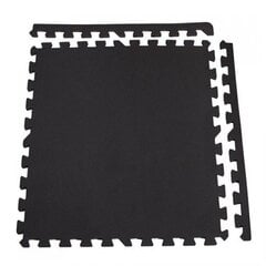 Набор из 4 защитных ковриков Springos, 60x60x2 см, черный цена и информация | Аксессуары для тренажеров | hansapost.ee