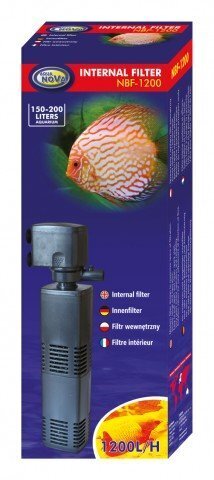 AQUA NOVA sisemine filter 1200l/h цена и информация | Akvaariumid ja lisatarvikud | hansapost.ee