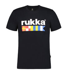 Футболка мужская Rukka VALKOJA, черная цена и информация | Мужские футболки | hansapost.ee