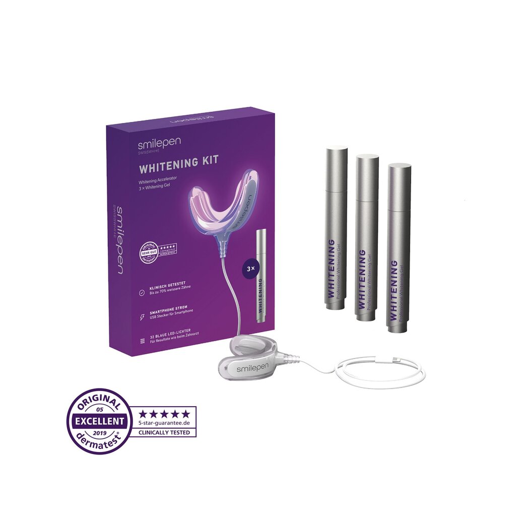 Hammaste valgendamise komplekt SmilePen Whitening Kit hind ja info | Hambaharjad, hampapastad ja suuloputusvedelikud | hansapost.ee