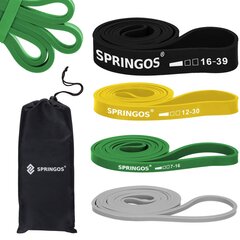 Набор резин сопротивления Springos FA0131 цена и информация | Фитнес-резинки, гимнастические кольца | hansapost.ee