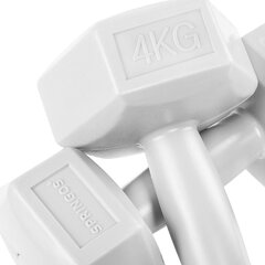 Raskused Springos, 2x4,5 kg, helehall price and information | Dumbbells, barbells, weights | hansapost.ee