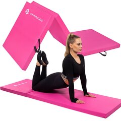 Складной гимнастический матрас Springos, розовый цена и информация | Коврики для йоги, фитнеса | hansapost.ee