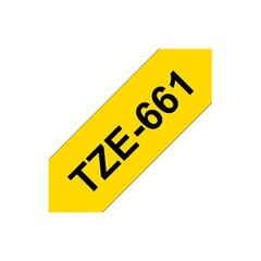 Этикетки в рулоне Brother TZe-661 Black on Yellow цена и информация | Аксессуары для принтера | hansapost.ee